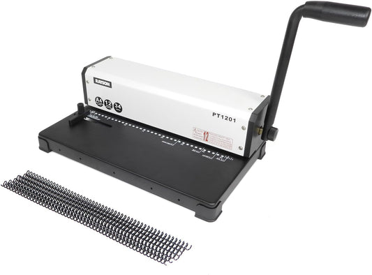 RAYSON PT1201 Spiraalboordmachine – 3:1 ponsafstand, 34 gaten, perforeert 12 A4-bladzijden