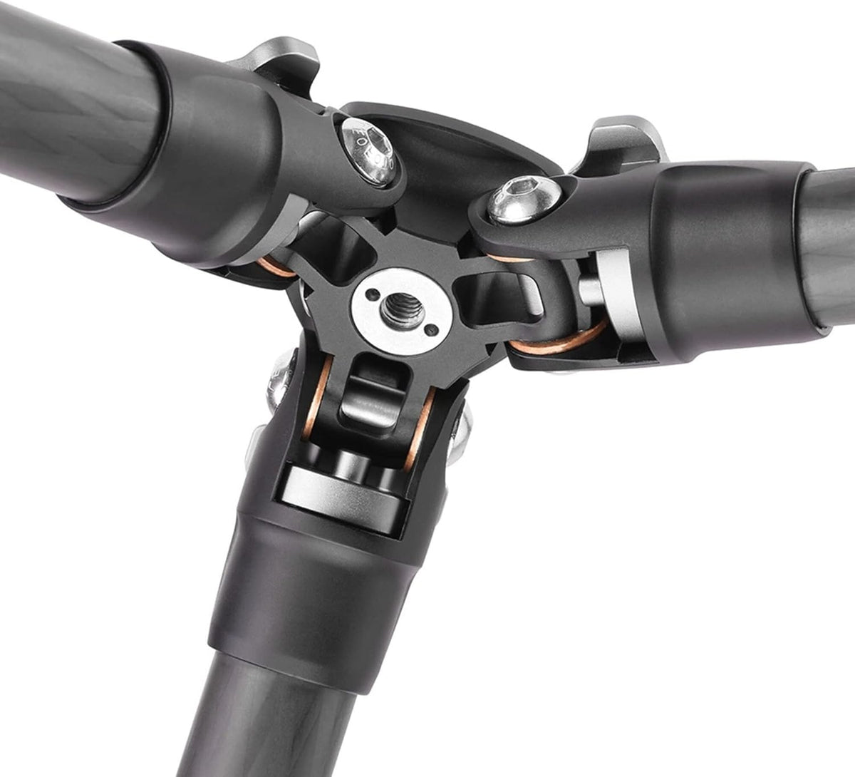 Leofoto - Ranger - Carbon statief met kogelkop - Poten in 3 hoeken verstelbaar - Ideaal voor macrofotografie - LS-223C+LH-25 Black