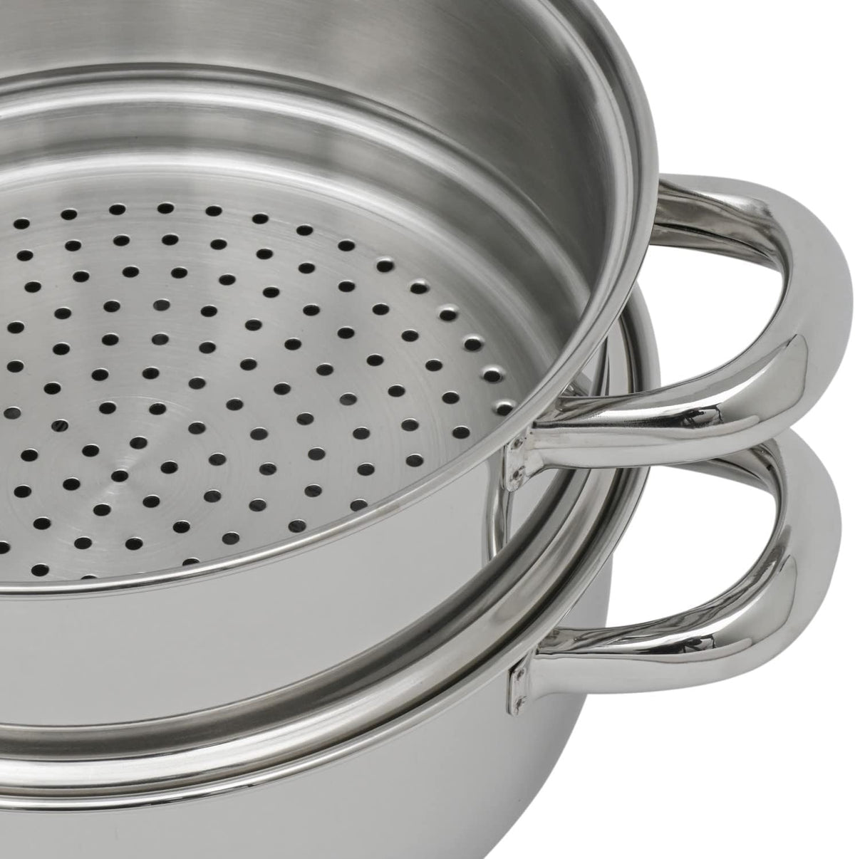 Stoompan 1 Mand – Stoomkoker – Stoomkookpan – Stoommand – Stoomset – 18/10 Roestvrij Staal – Geschikt Voor Alle Warmtebronnen Incl. Inductie