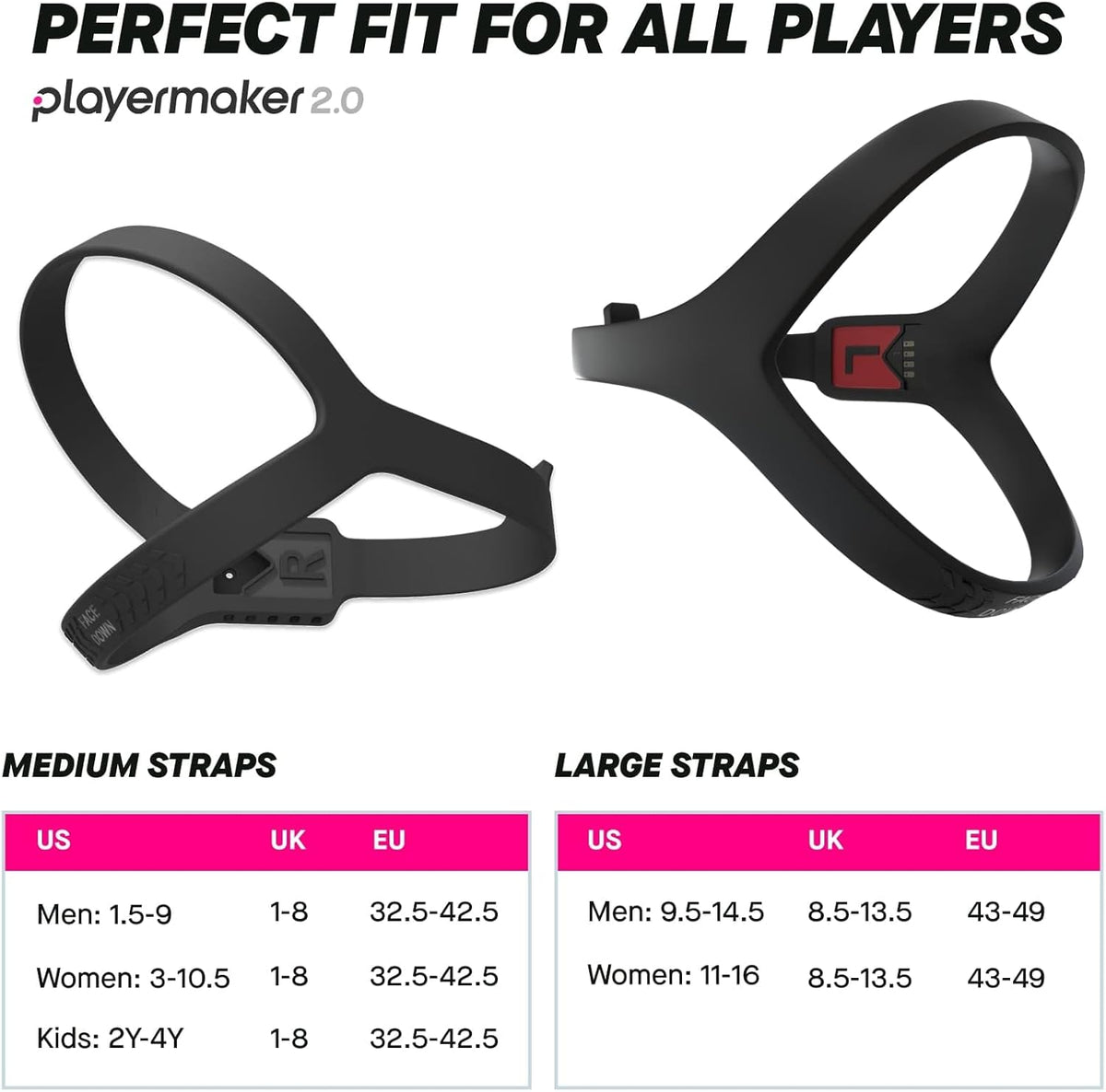 Playermaker Smart Football Tracker for Cleats, 25+ Technical & Physical Football Training Metrics, 12 Month Access to Playermaker Technology App Included, Next-Level Precision Beyond GPS Trackers