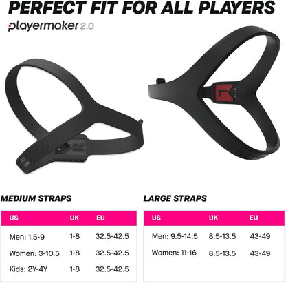 Playermaker Smart Football Tracker for Cleats, 25+ Technical & Physical Football Training Metrics, 12 Month Access to Playermaker Technology App Included, Next-Level Precision Beyond GPS Trackers