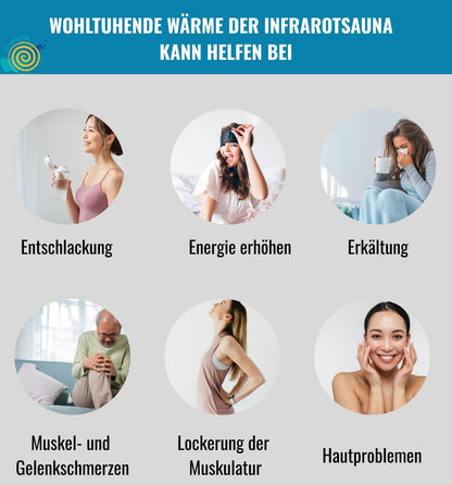 Chi-enterprise Portable Infrared sauna FIR Hothouse 1000 W - QUORE