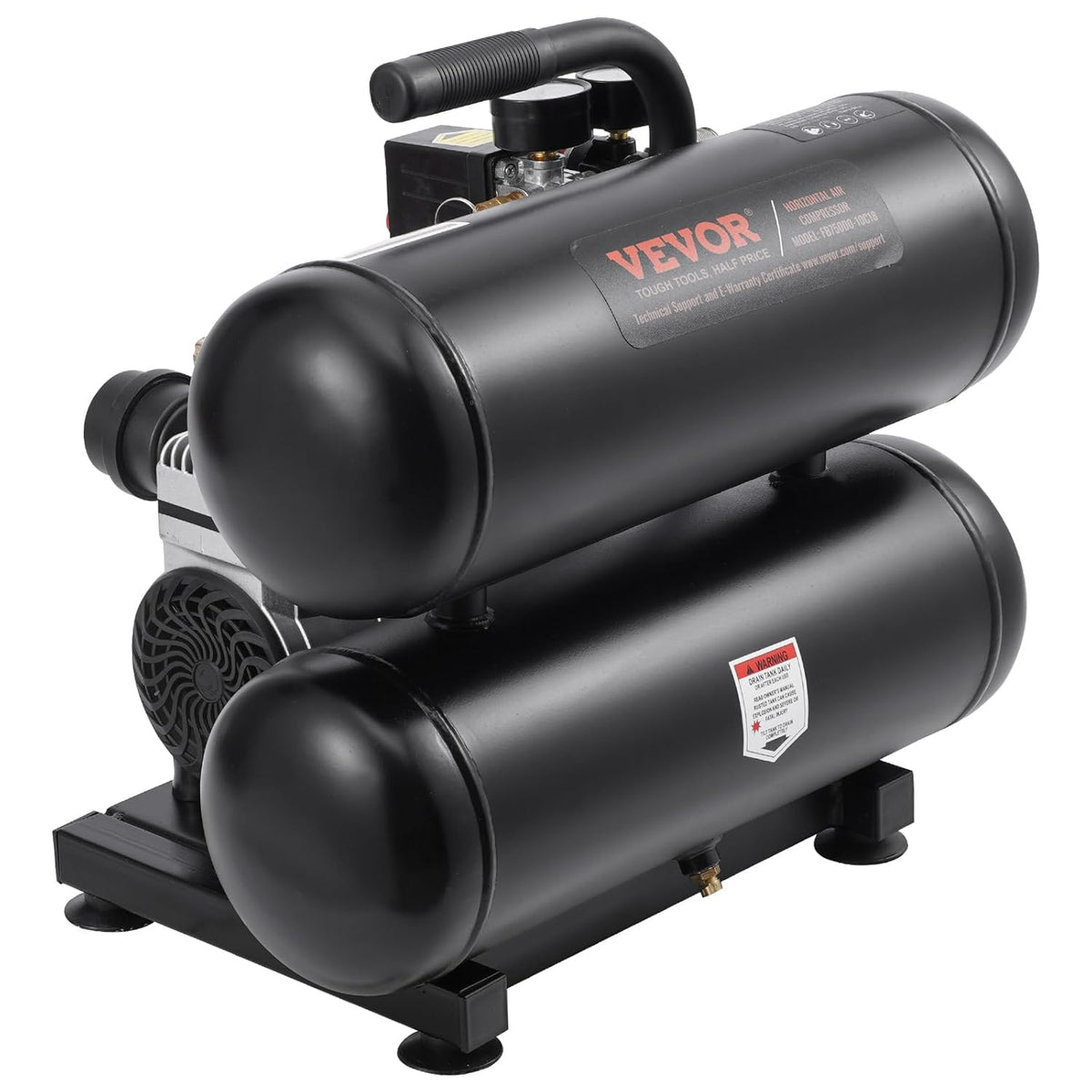 Luchtcompressor – Olievrije Compressor – Persluchtcompressor – Fluistercompressor – Bandenvuller – 18 Liter Ketel – 650 W Motor – 80 dB Geluidsarm