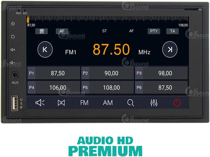 2-DIN Universele Autoradio – Auto Stereo – Inbouw Radio – Multimedia Systeem – Navigatie Systeem – Android OS – 6,2 Inch Touchscreen – Bluetooth & WiFi Connectivity