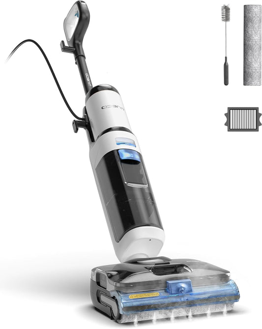 Stoom- & Stofzuiger – Natdroogreiniger – Dweilstofzuiger – Stoomreiniger – Vloerreiniger – 160°C BoostSteam – Anti-Verstrengeling Borstel - QUORE