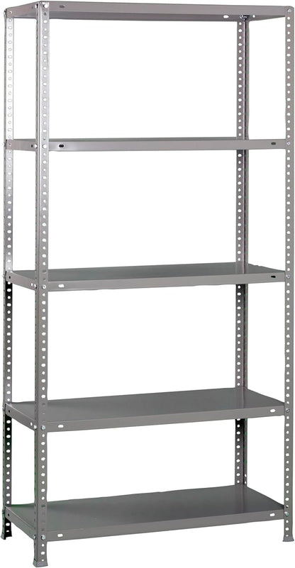 Simon Rack Stellingkast Metaal, 2000x1100x400 mm, Buigpunt 90, 5 Verstelbare Niveaus, Metalen Planken, Robuust Opslagrek voor Garage, Kelder en Werkplaats, Grijs – Simon Classic
