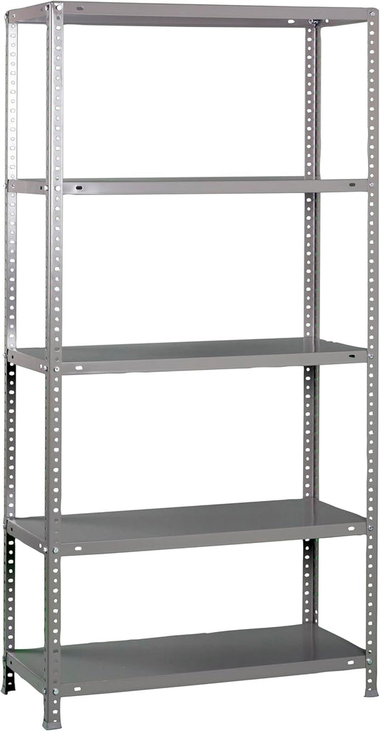Simon Rack Stellingkast Metaal, 2000x1100x400 mm, Buigpunt 90, 5 Verstelbare Niveaus, Metalen Planken, Robuust Opslagrek voor Garage, Kelder en Werkplaats, Grijs – Simon Classic