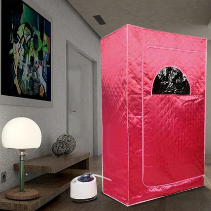 Stoomsauna – Mini Sauna – Draagbare Sauna – Mobiele Sauna – SPA – Afstandsbediening – 1000W Stoomgenerator – Compact 100 x 80 x 170 cm - QUORE