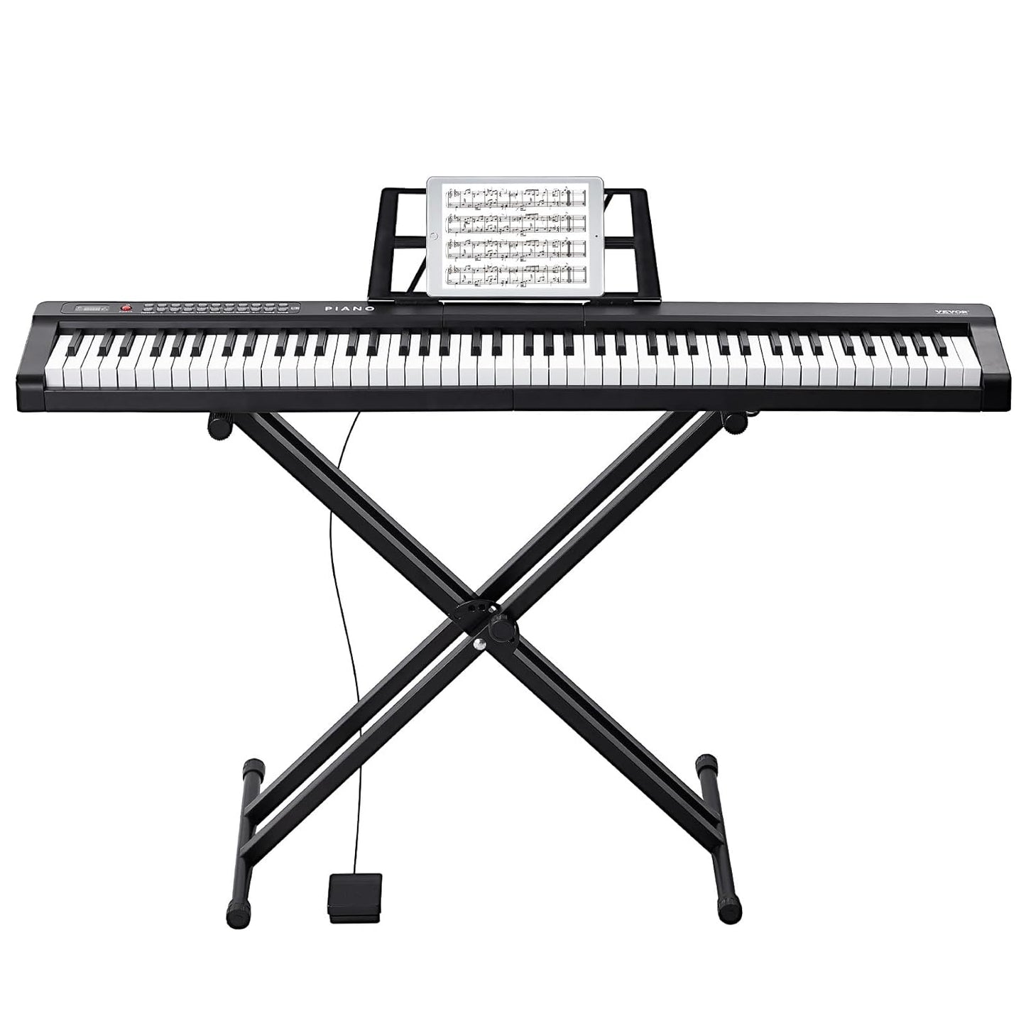 Digitale Piano Set – Keyboard – Pianotoetsenbord – Elektrisch Toetsenbord – Keyboard Piano – 88 Halfgewogen Toetsen – Bluetooth 5.0, USB En MIDI