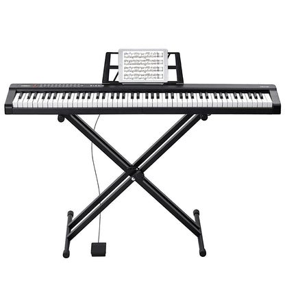 Digitale Piano Set – Keyboard – Pianotoetsenbord – Elektrisch Toetsenbord – Keyboard Piano – 88 Halfgewogen Toetsen – Bluetooth 5.0, USB En MIDI