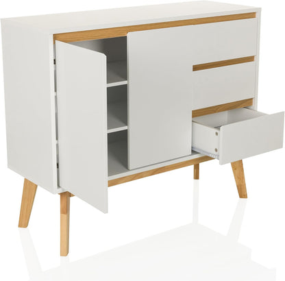 Dressoir TAROLO I MDF-plaat, UV-gecoat Wit