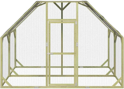 vidaXL Chicken coop 268x200x190cm impregnated solid pine wood - QUORE