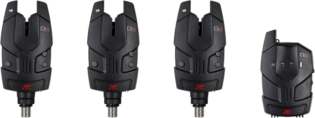 JRC Radar DR Set 3 Plus 1 Beetmelder Set, Radar Detector, Bijtmelders, Grof & Match Vissen, Karper, Unisex, Zwart
