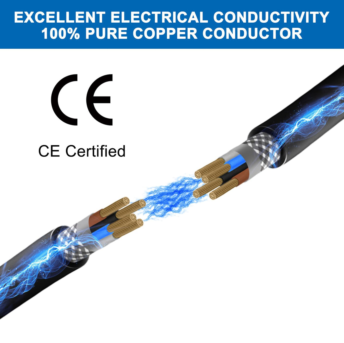 30 meter 4-aderige 4 x 1,5 mm² afgeschermde kabel, CE-gecertificeerde EMI/RFI-afschermkabel voor auto's, luidsprekers, 3D-printers, CNC-VFD-spindel, stappenmotor, signaaloverdracht enz