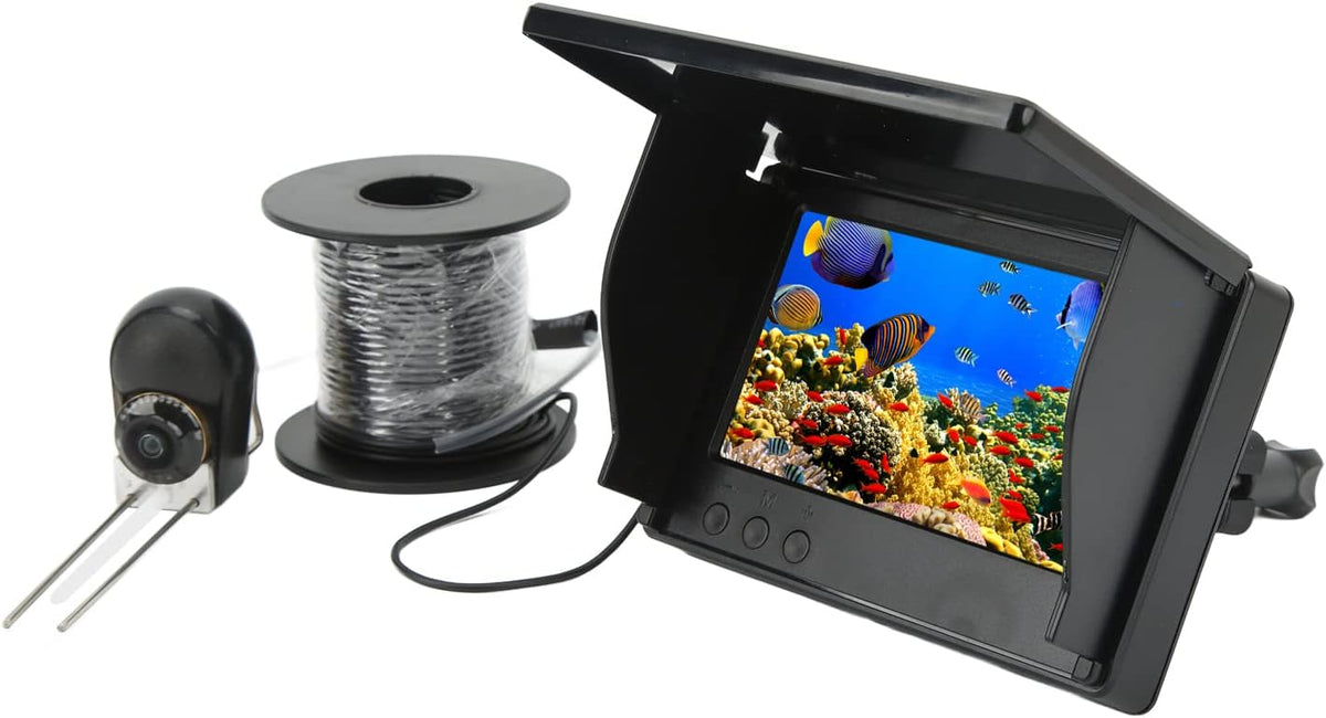 Onderwaterviscamera , ABS IPS Full View Draagbare Fishfinder camera met 5inch HD LCD monitor , Waterdichte Onderwatercamera voor Ice Lake Sea Boat Kayak Fishing(30m/98 , 4ft)