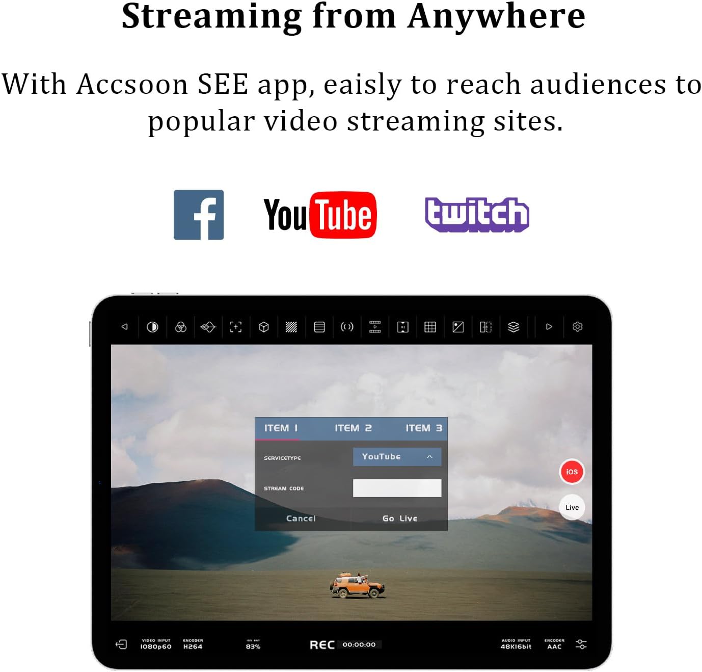 Accsoon SeeMo HDMI naar USB C Video Capture Adapter voor iPhone en, ondersteunt 1080P 60FPS Video & Real-time bewaking/streaming/opname meiOS 12.0 voor latere iPhone instelbaar-zwart