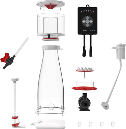 Eiwitafschuimer – Aquarium Skimmer – In-Sump Filter – Proteïne Skimmer – Waterreiniger – Compact Ontwerp – Instelbare DC Pomp 25W