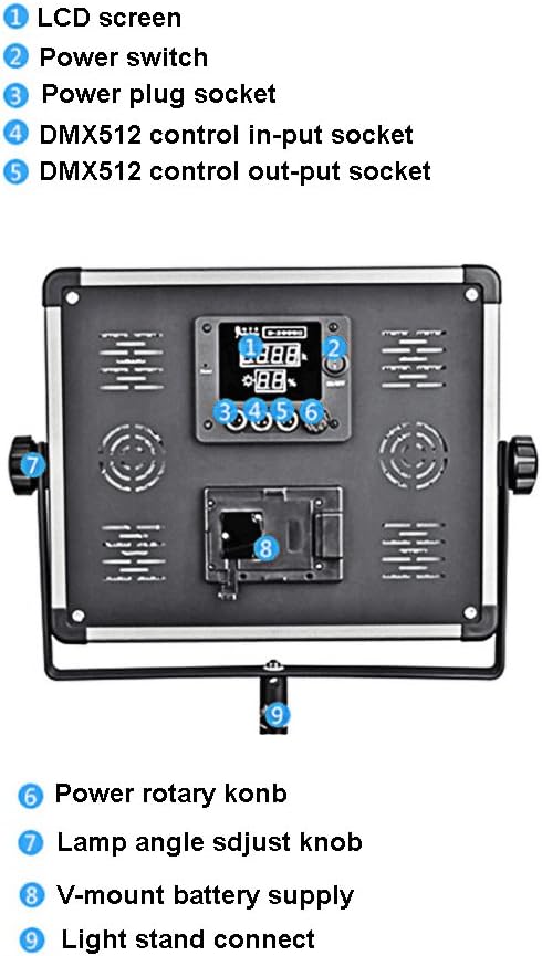 Dimbare Tweekleurige Led-Videolamp – Videolamp – Led-Videolicht – Studiolamp – Fotolamp – 3200K-5500K Traploos Instelbaar – CRI 96+ Met U-Houder En Barndoors