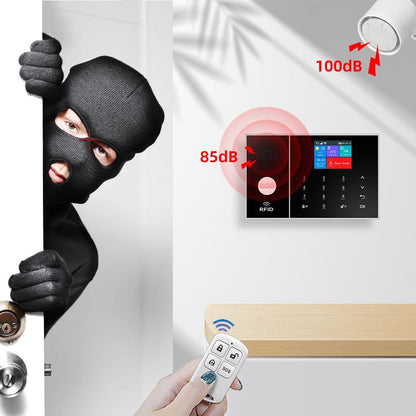 XNY WiFi Huisalarmsysteem, Draadloos 4G Inbraakalarmsysteem voor Huisbeveiliging met APP-waarschuwing, 24-delig Pakket (Bewegingsdetector, Deurvenstersensor, Afstandsbediening, Sirene), Werkt met