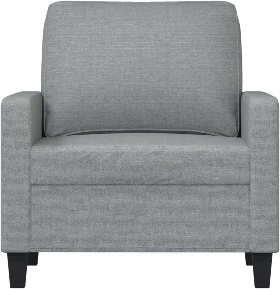 ZIRLANLV Lounge Sofa Sofa with Armrests Back Cushions, Living Room Sofa, Design Sofa Metal Frame, Available As Single, Double or Three Seater, Modern (Wine Red) (Light Grey #19)