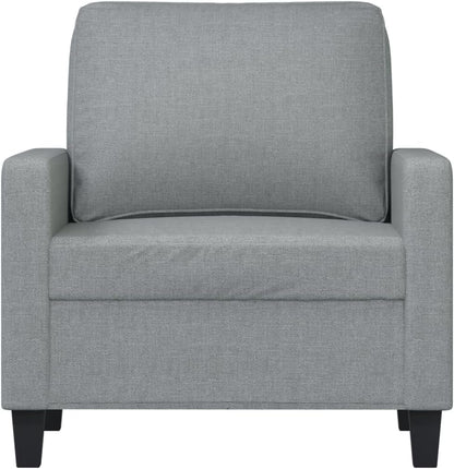 ZIRLANLV Lounge Sofa Sofa with Armrests Back Cushions, Living Room Sofa, Design Sofa Metal Frame, Available As Single, Double or Three Seater, Modern (Wine Red) (Light Grey #19)