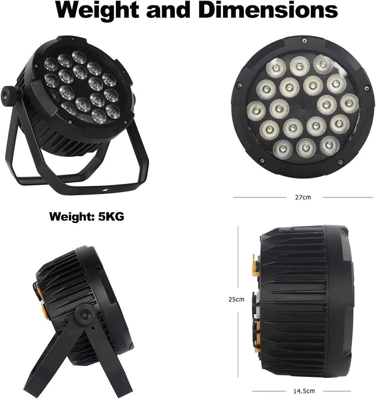 SHEHDS Par Lichten Waterdicht Outdoor LED 18x18W Verlichting Podium Wassen Lichten DMX Controle Strobe DJ Licht Party Licht voor Kerstfeest Bruiloft Show Concerten Kerk