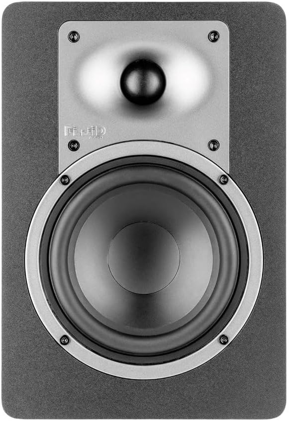 Fluid Audio C50BT Studio Monitor, actieve luidsprekerset (studioluidsprekers met neutrale geluidscompensatie, monitorluidsprekers met 5 inch drivers en BT-connectiviteit)