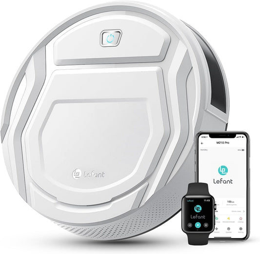 Robotstofzuiger – Robotstofzuiger – Stofzuigerrobot – Slimme Stofzuiger – Automatische Stofzuiger – Compact 28 cm Breed – Borstelloze Zuigmond Tegen Dierenharen