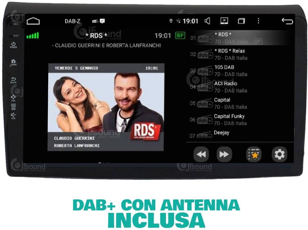 Autoradio Fiat Bravo 2007-2014 – Multimedia Speler – Inbouw Radio – Navigatiesysteem – Touchscreen Autoradio – 9 Inch Scherm – 8-Core Processor – Bluetooth & Apple CarPlay