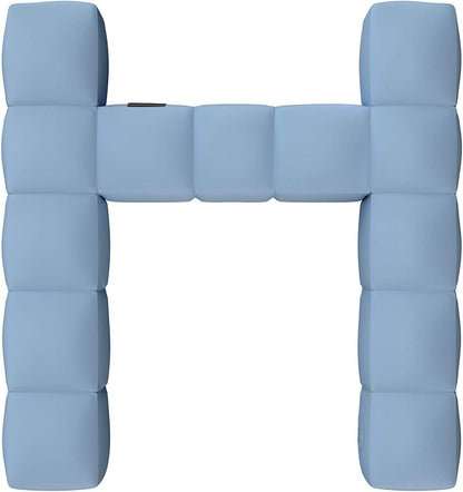 1-9211-985-AGREEN Modul'Air Luxe Opblaasbare stoel Set - Aquamarine-P Enkele rugleuning 116.84x116.84x22.86 cm Azur Blauw