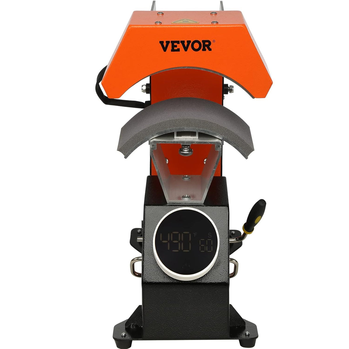 VEVOR 3-in-1 petpers, warmtepers, 16,3 x 8 cm, transferpers met 3 padmaten 16,8 x 7 cm, 16,8 x 9,8 cm, 15,5 x 7,6 cm, tijd- en temperatuurregelaar