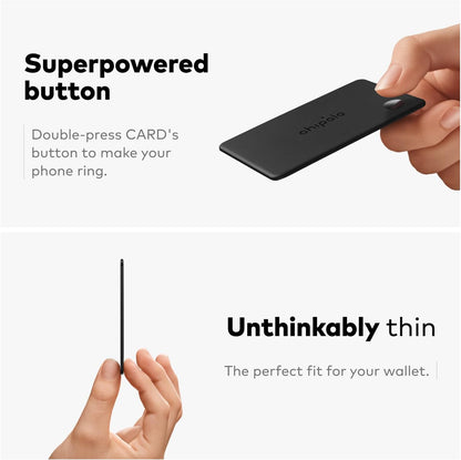 Chipolo LOOP - Oplaadbare Bluetooth tracking tag item locator voor sleutels & tassen, Apple Zoek mijn - compatibel of Google Vind plek, Laat telefoon rinkelen (2x LOOP + 1x CARD)