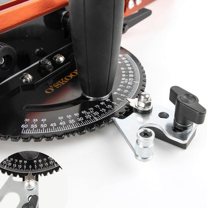 O'Skool Mijter Gauge Extension Fence System met standaard sleuf en stop gaten, telescopische hek en flip stop