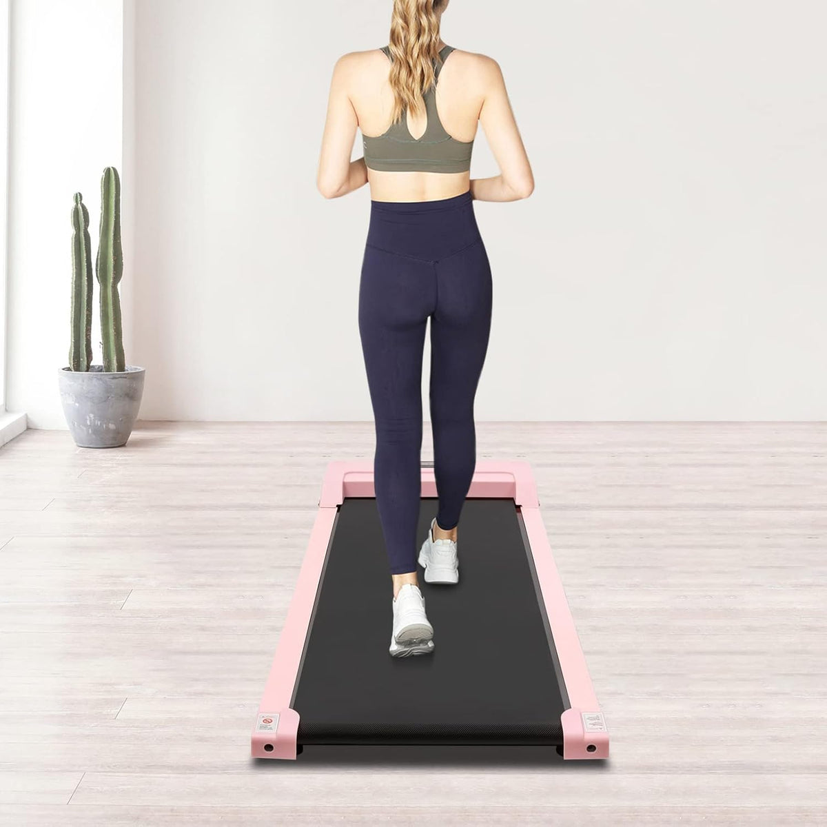 Mini Treadmill Collapsible - Smart Walking Pad with Remote Control and LED Display for Home & Office, Portable Undertable Design - QUORE