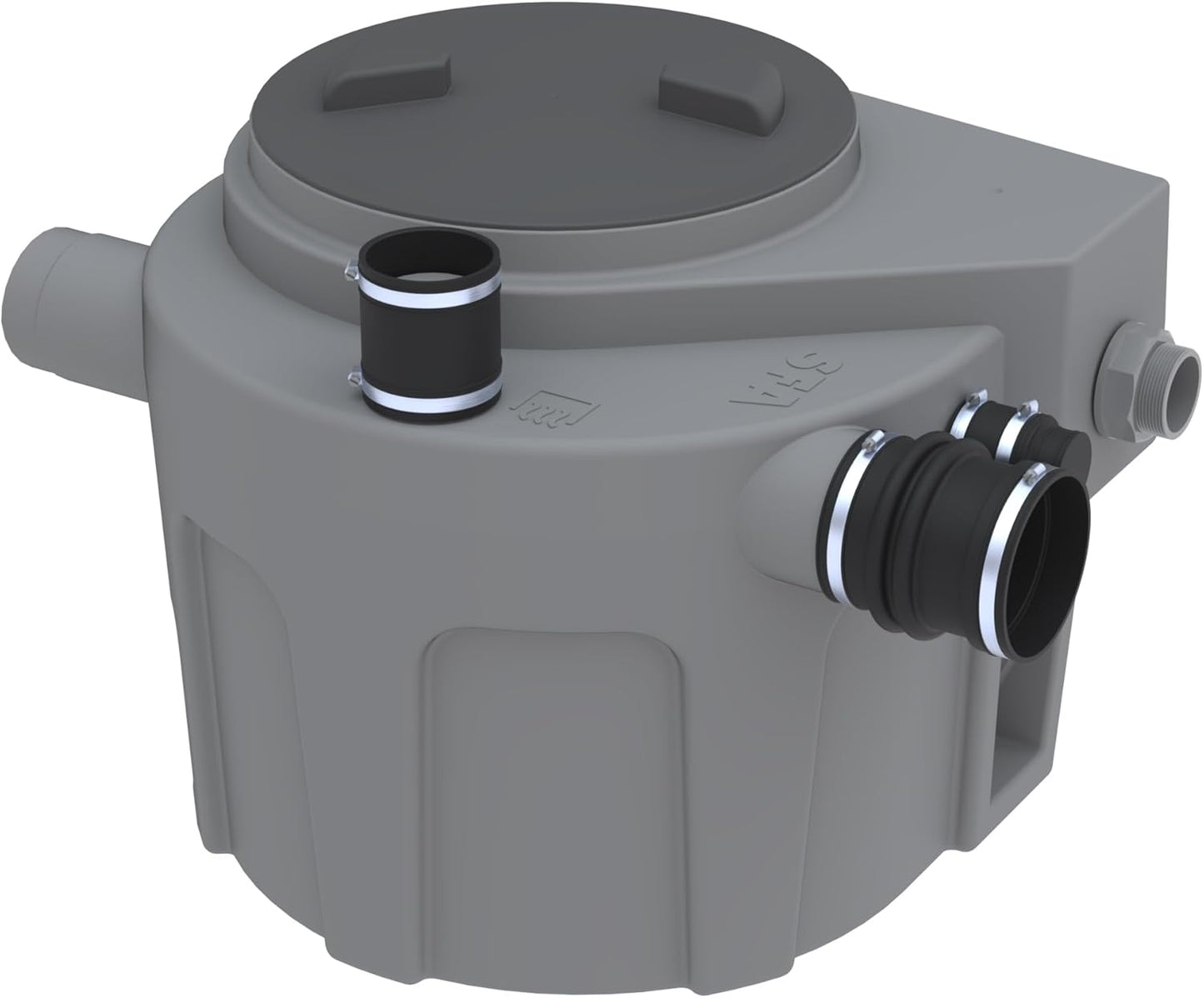 Hefstation voor grijswater en regenwater – Opvoerstation – Pompstation – Afvoerstation – Ingraafbare pompinstallatie – 4 ingangen – Automatische vlotter