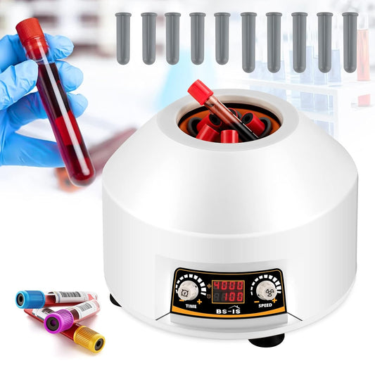 Centrifuge 6-Buis – Labcentrifuge – Laboratoriumcentrifuge – Monstercentrifuge – Monsterverwerkingscentrifuge – LED-Display – Transparant Deksel