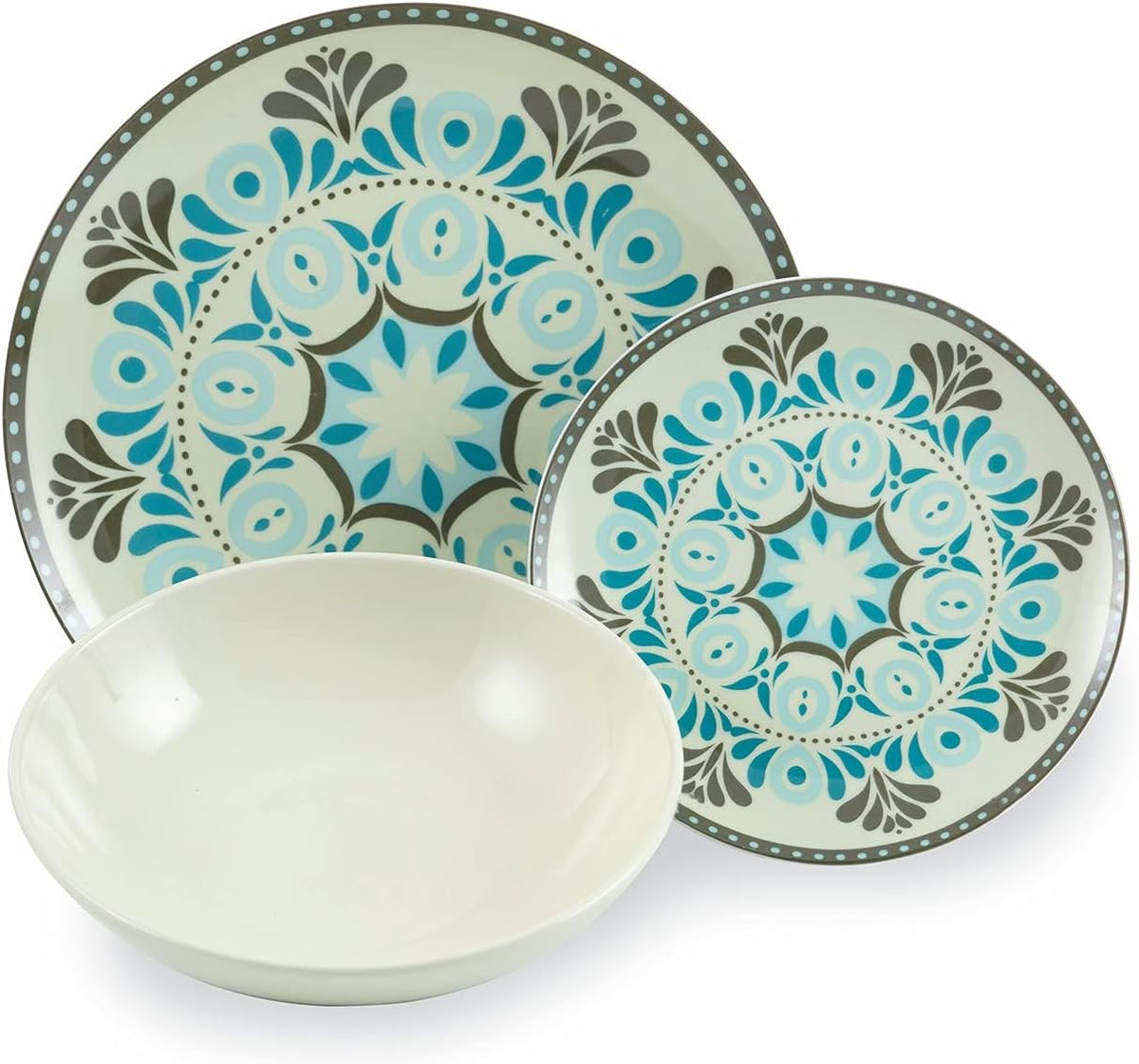 Tafelservies – Serviesset – Servies – Eetservies – Dinerservies – 18-Delig Voor 6 Personen – Porselein, Magnetron- En Vaatwasserbestendig