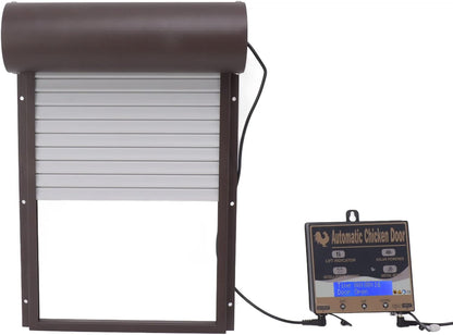 Automatisch kippenhok, bediening van de 3-in-1-deur voor kweekboerderij, 100-240 V, lichtdetectie, timing-afstandsbediening (EU-stekker)