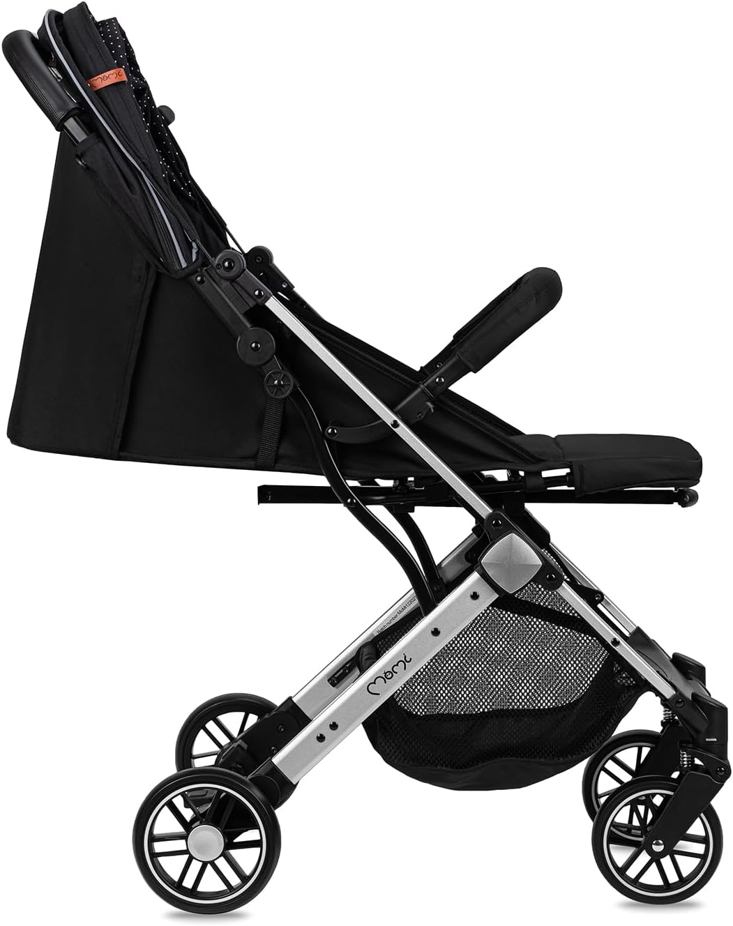 MOMI ESTELLE kinderwagen voor kinderen vanaf 6 maanden tot max. lichaamsgewicht van 15 kg, H105 x B 51 x D 75 cm, inklapbaar tot de afmetingen H65 x B51 x D21 cm, gewicht 7,5 kg, 5-punts