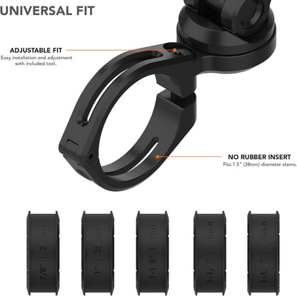 Rokform 334101P Pro Series Motorfiets Stuur Telefoon Mount - Zwart