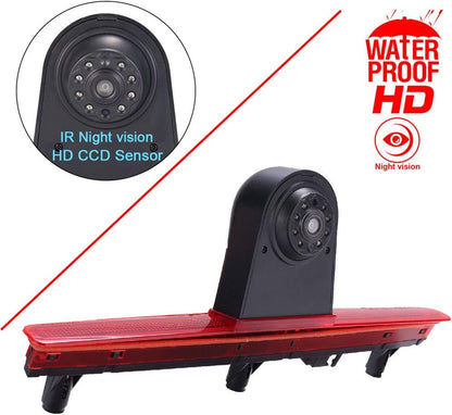 HD Auto 170° Transporter parkeerhulp remlicht achteruitrijcamera met hoek instelbaar, vervanging voor V W Multivan T5 V 5 van/Caravelle V bus bus 7EB 7EJ 7HB 7HA (achteruitrijcamera + 4,3 inch