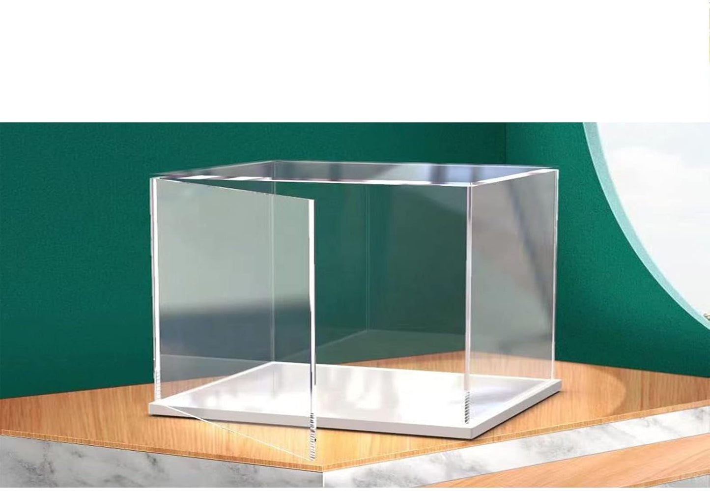 Acryl Displaycase – Vitrine – Showcase – Displaybox – Toonbankvitrine – 55 x 33 x 30 cm – Stofwerend Helder Acryl Met Witte Basis