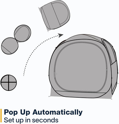 EighteenTek Sporttent - Instant Tent Shelter - Outdoor Bubble Tent 1-6 Persoon - Regentent Camping Zonoverkapping Pop Up - Helder, Patent Beschermd Ontwerp