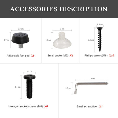 Stalen Tafelpoot Tafelpoot Industrieel 2 stuks DIY Frames Poten Voorzien van Complete Accessoires voor Meubilair voor Woonkamertafels, Werkblad Metalen