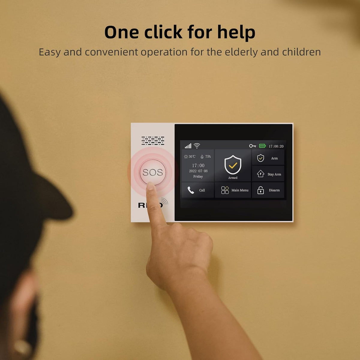 XNY 12-delige kit volledig touchscreen draadloos Smart Home Alarmsysteem, DIY 4G en WiFi inbraakalarmsysteem voor thuisbeveiliging met APP Alert, Bewegingsmelder, Deurraamsensor, Afstandsbediening