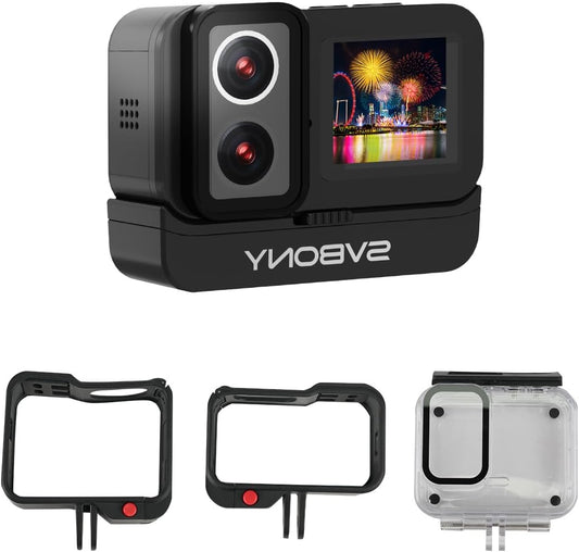 4K Action Camera – Actiecamera – Sportcamera – Vlogcamera – Outdoor Camera – Dual IPS Touchscreen – Waterdicht Tot 30 Meter IPX8