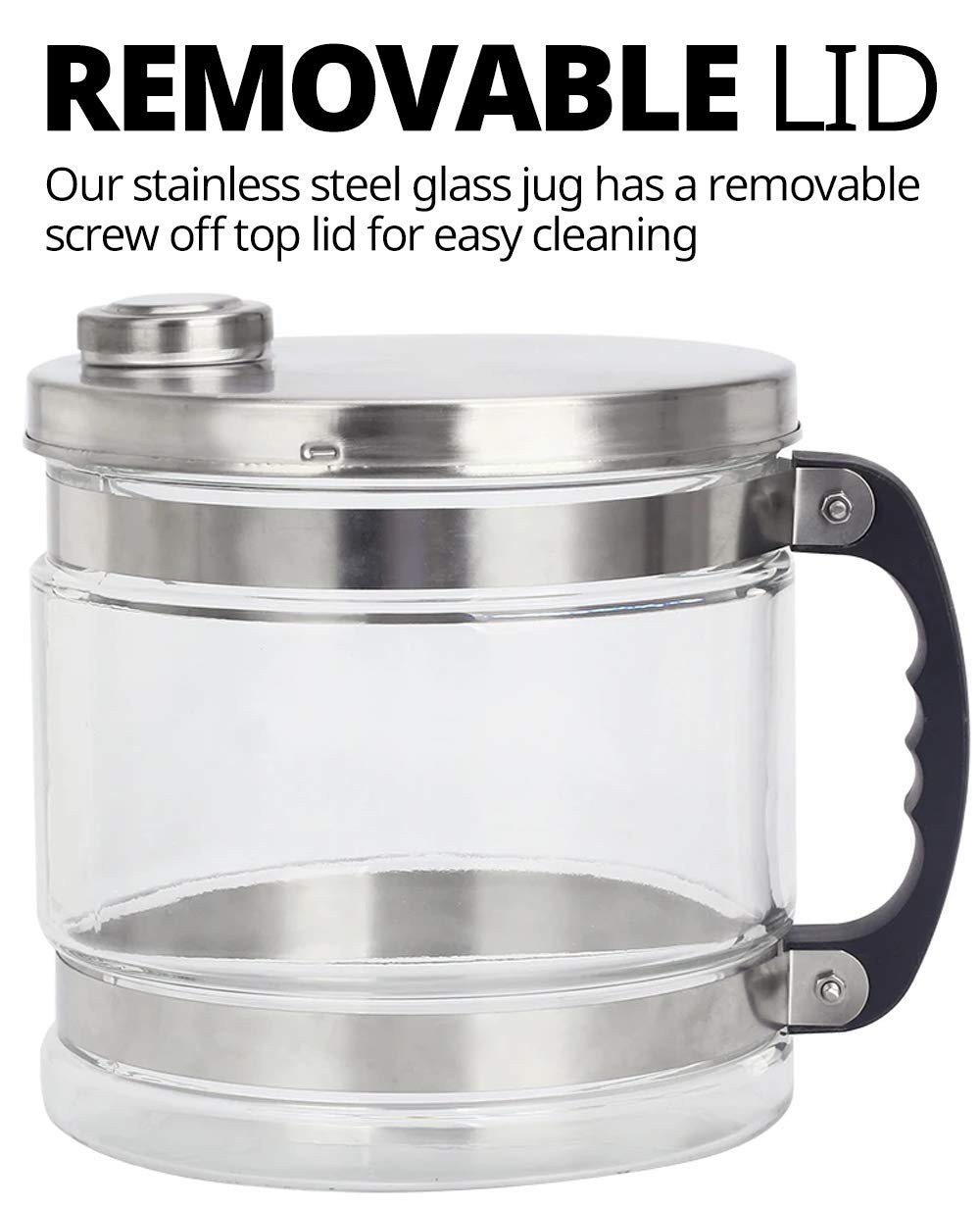 * Water distiller + 4 litre glass jug * Fastest device * + 12 filters! - QUORE