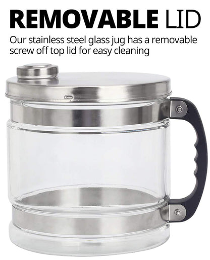 * Water distiller + 4 litre glass jug * Fastest device * + 12 filters! - QUORE