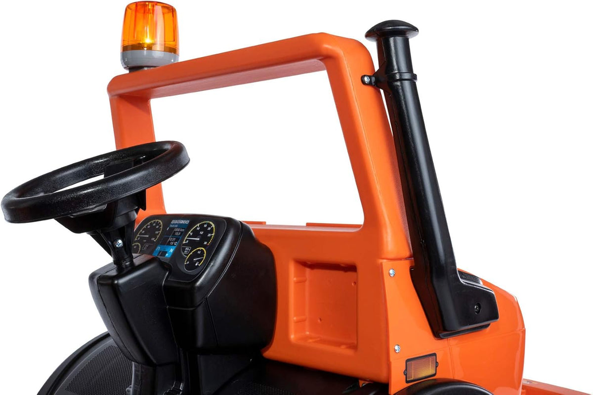 Rolly Toys Unimog Trappenauto, vanaf 3 jaar, met fluisterbanden en knipperlicht, voor kinderen vanaf 3 jaar, 038237
