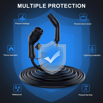 <font dir="auto" style="vertical-align: inherit;"><font dir="auto" style="vertical-align: inherit;">        Fast Type 2 Charging Cable 22kW 32A Three-phase 480V Max. 5M EV Charger Model 3 IP54 EV Charging Cable with Free Carrying Bag EV Charger Type 2 Bla